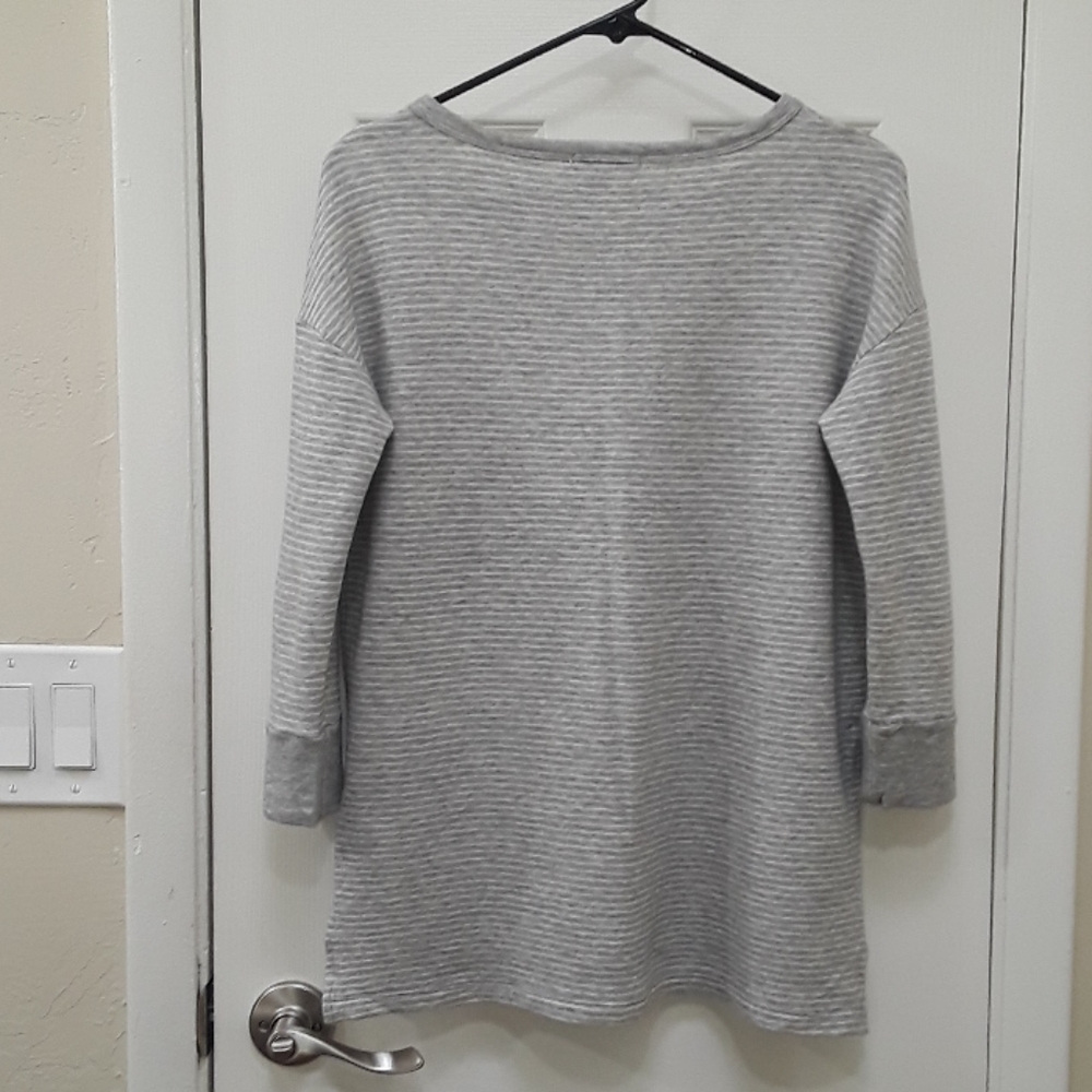 James Perse Striped 3/4 Sleeve Top - Picture 3 of 8